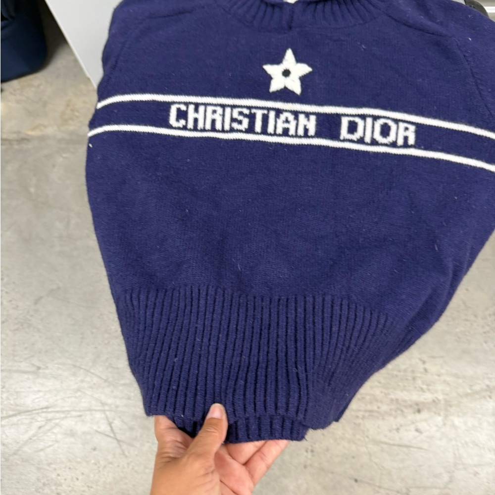 Dior Men's Deep Blue Crewneck Sweater